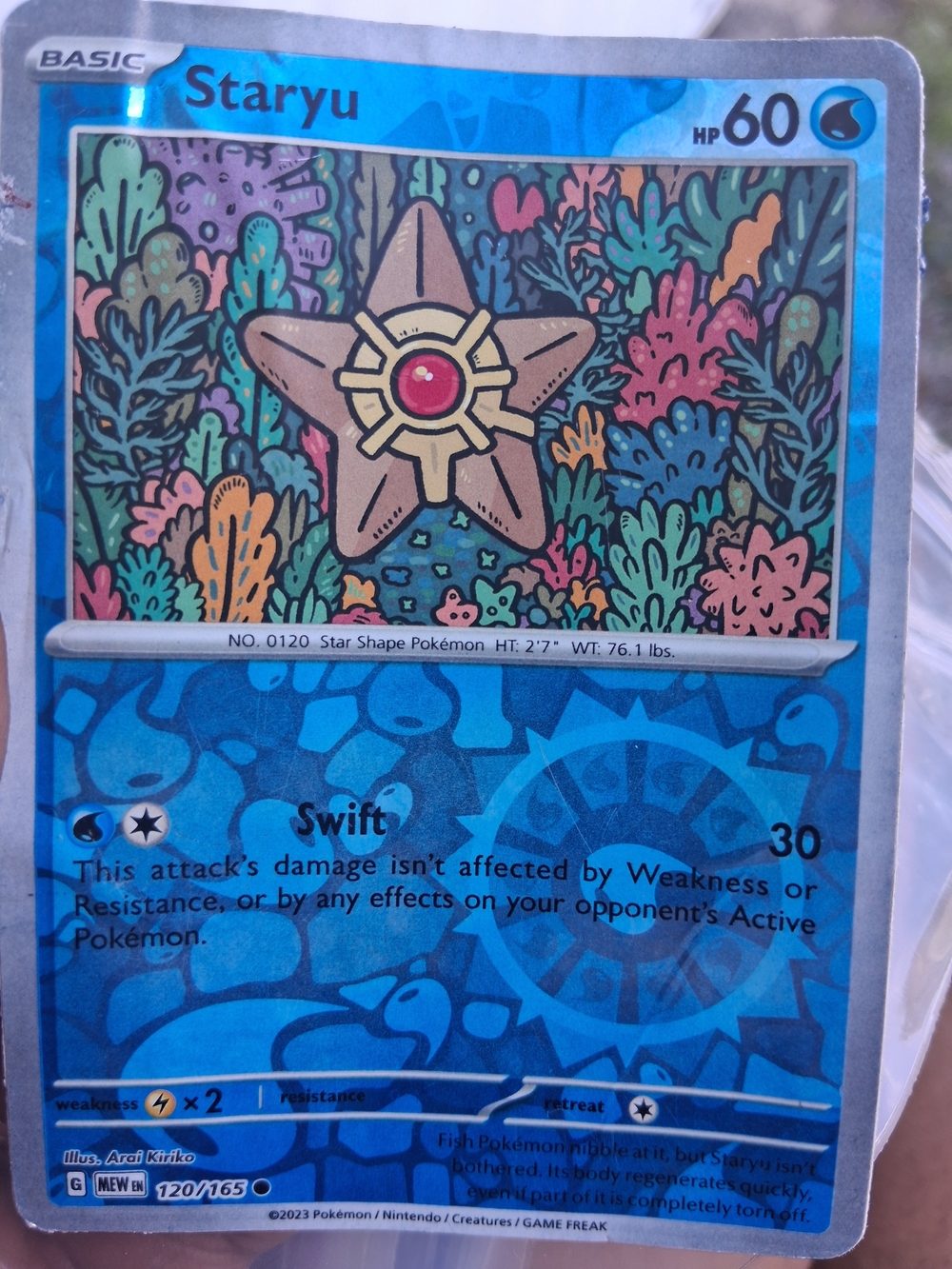 Poke'mon Trading Card " Staryu "